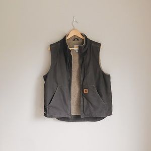 Carhartt Sandstone Sherpa-Lined Vest - Size M